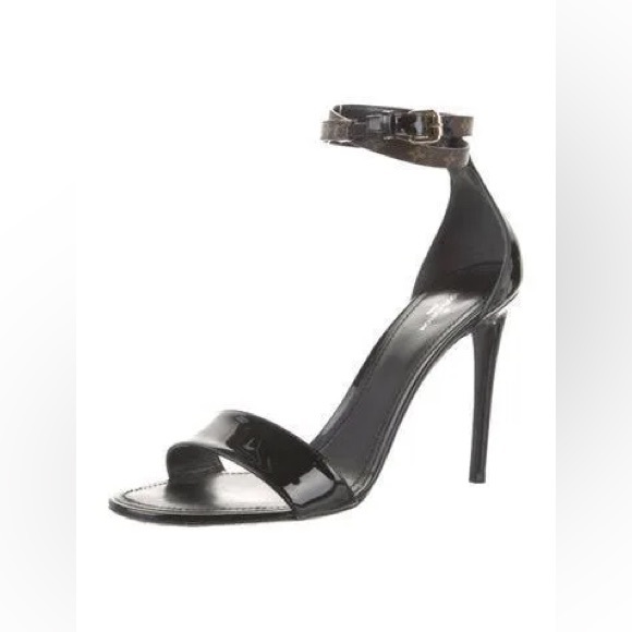 Louis Vuitton Pattern Print LV Monogram Patent Leather Sandals, never worn. - Picture 16 of 16